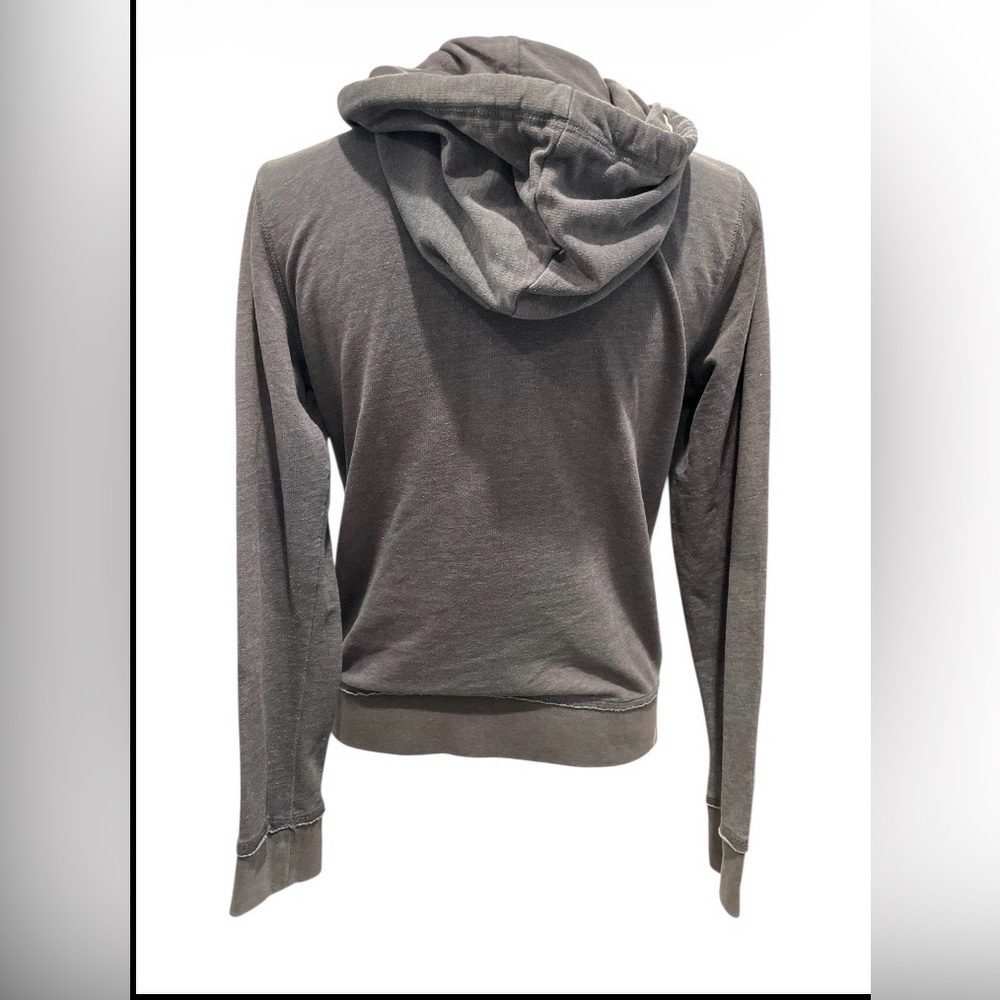 Aeropostale Charcoal Hoodie with Coral NY Emblem Size Medium - Picture 4 of 5